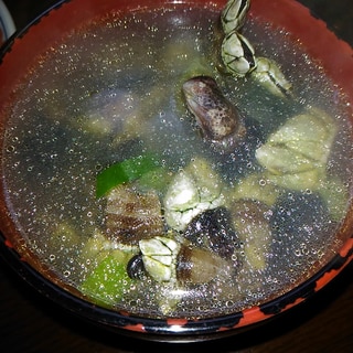 亀の手の中華風塩スープ